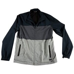 Travis Mathew Windbreaker Jacket Mens Med Multicolor‎ Colorblock Full Zip Lined